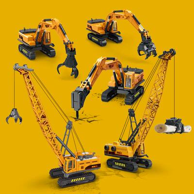 大号破碎打桩机玩具破路破拆机男孩碎石钻地车儿童打孔打洞工程车