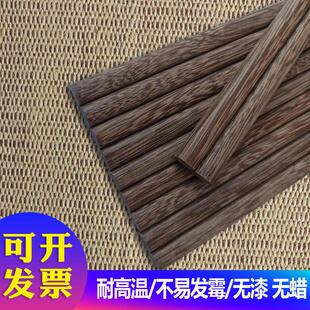 无漆无蜡鸡翅木筷子实木耐高温木筷子商用家用火锅油炸加长原木筷