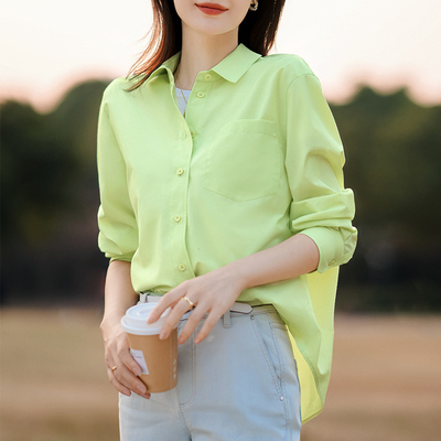 谭飞不易皱清爽显白衬衫百搭