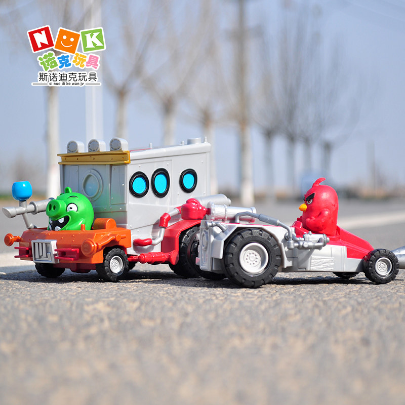 正品Maisto美驰图愤怒的小鸟会跑小车玩具男孩桌面玩具车狂暴赛车