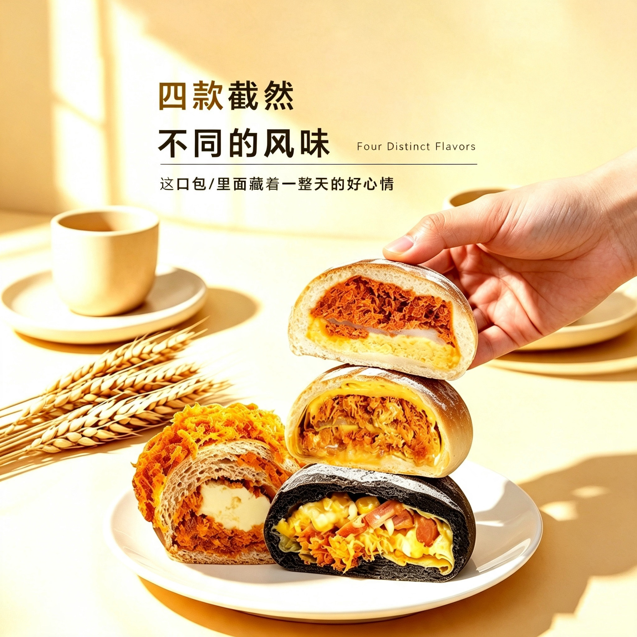 南风窗手作欧包手工松松面包健康早餐夹心面包代餐巨好吃的面包图片