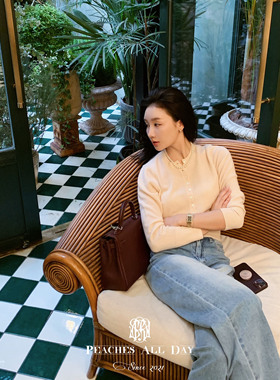PEACHES ALL DAY外婆的乖孙女 穿一辈子的气质温柔100羊绒针织衫