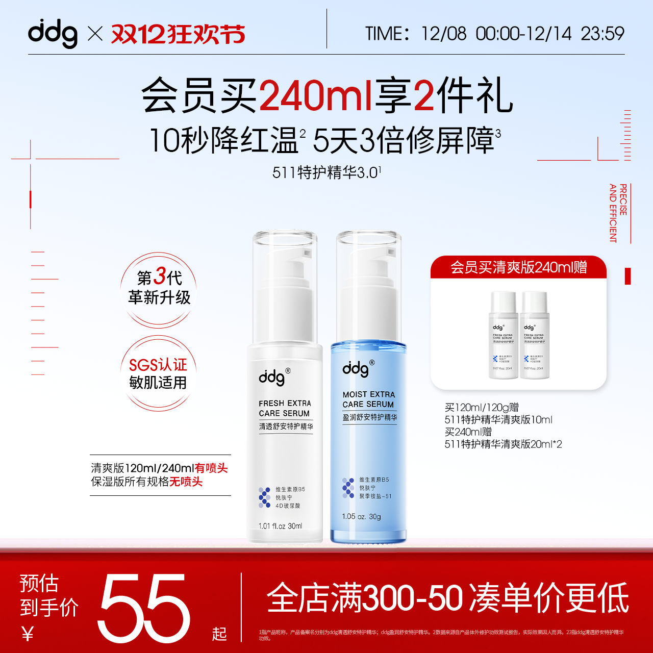 ddg511精华3.0|快速维稳褪红