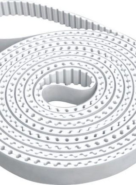 南通剪板机皮带白色PU钢丝芯带注塑机同步皮带30HTD8M-4000/500齿