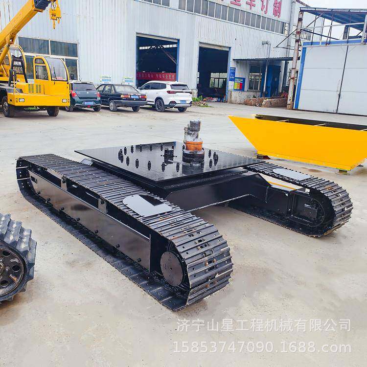 钢制履带底盘承载力大应用广泛挖机链轨行走总成遥控式液压动力