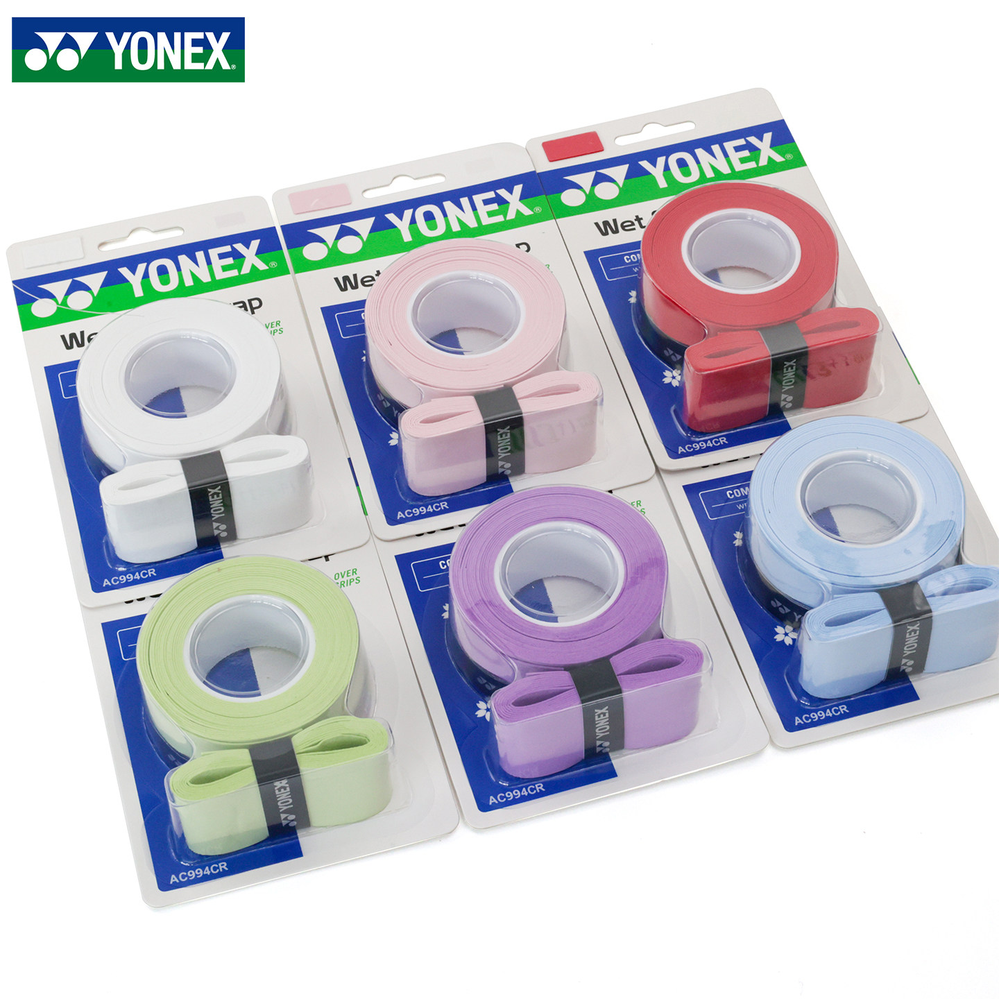 尤尼克斯YONEX羽毛球拍网球拍手胶4条装吸汗防滑AC994CR樱花图案图片