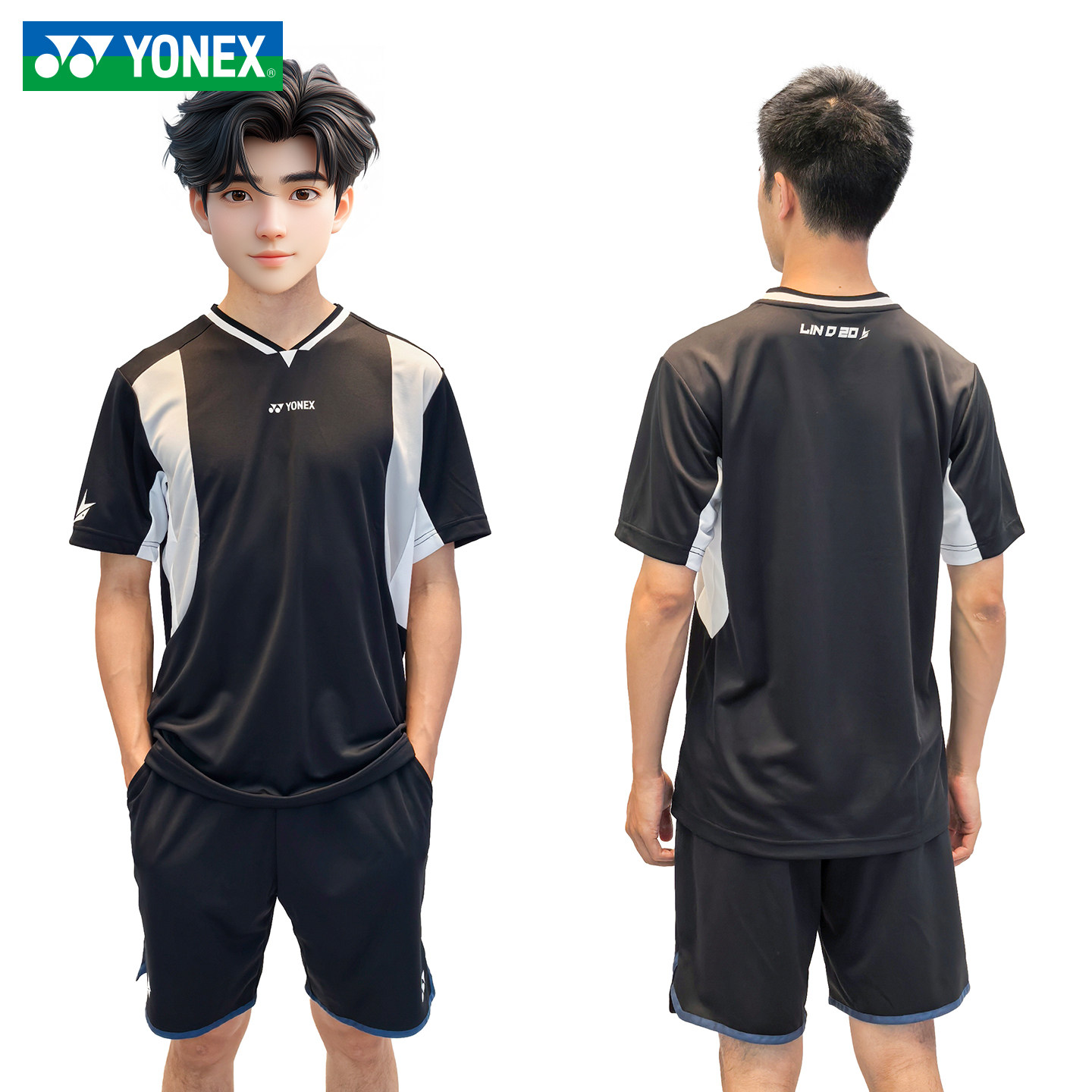 新款2026尤尼克斯YONEX林丹同款羽毛球服速干短袖比赛服10110LD图片