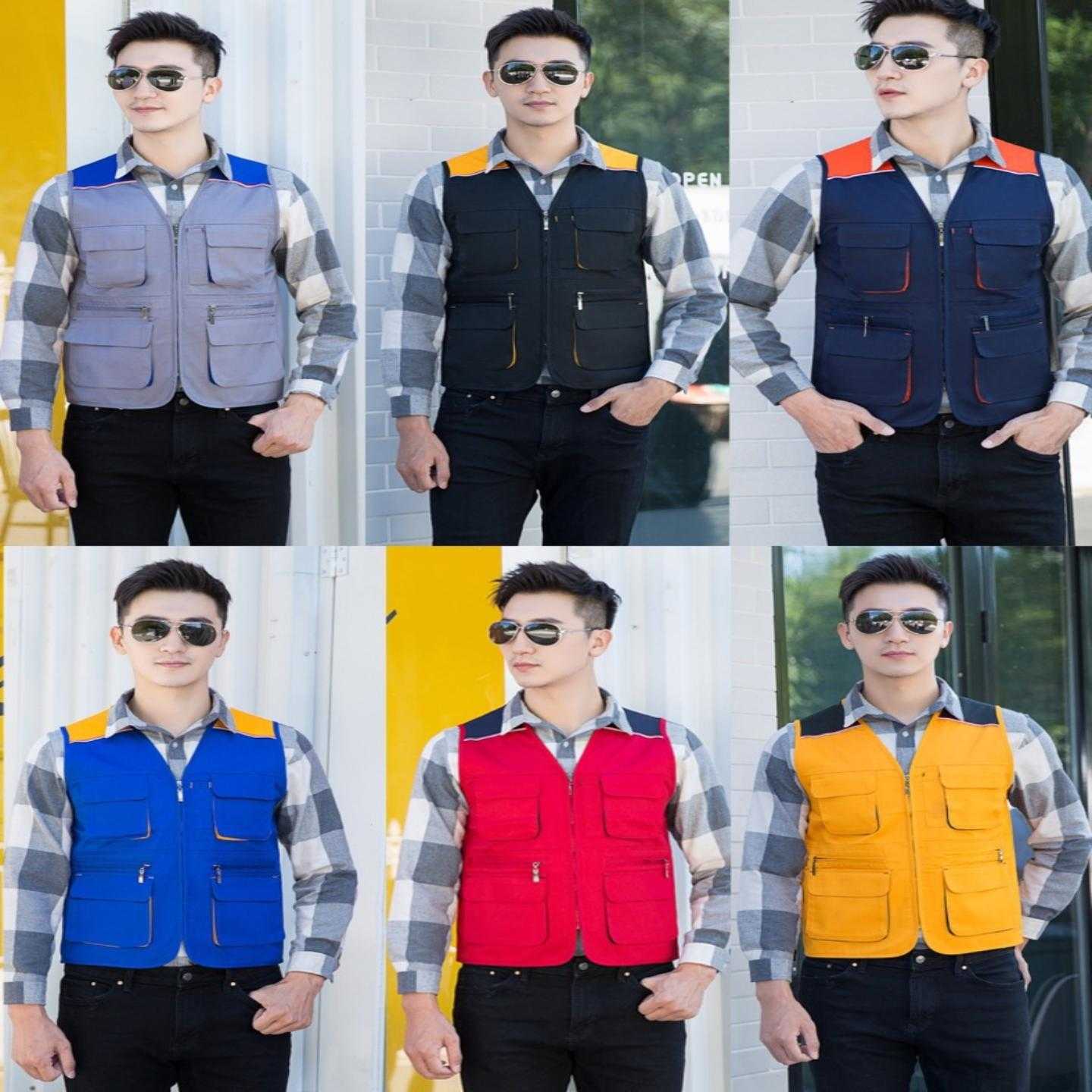 工作服马甲制定劳保广告活动建筑