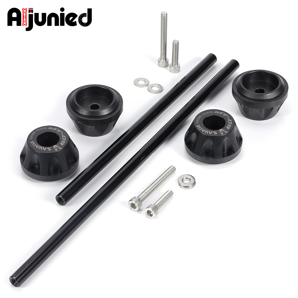 适用雅马哈MT-09 Tracer 900改装前后防摔胶前后轮叉滑块保护器