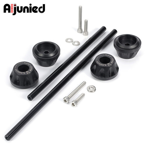 适用雅马哈MT-09 Tracer 900改装前后防摔胶前后轮叉滑块保护器