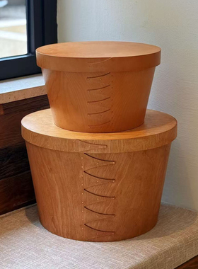 oakliving复古夏克盒收纳盒茶几床头柜木箱craster同款中古ins风