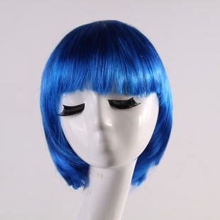 儿童假发女孩波波头模特造型拍照粉色过家家头饰仿真女童短发甜美