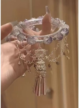 「西域圣女 」苗疆异域铃铛流苏手链多层新中式汉服配饰中国风女