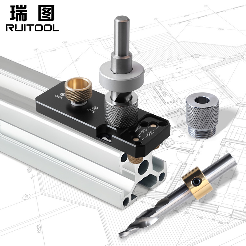 203040铝型材打孔固定器M8沉头