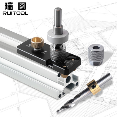 203040铝型材打孔固定器M8沉头