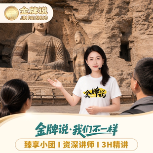 金牌说●云冈石窟12人小团3H金牌导游深度讲解大咖讲师解说研学