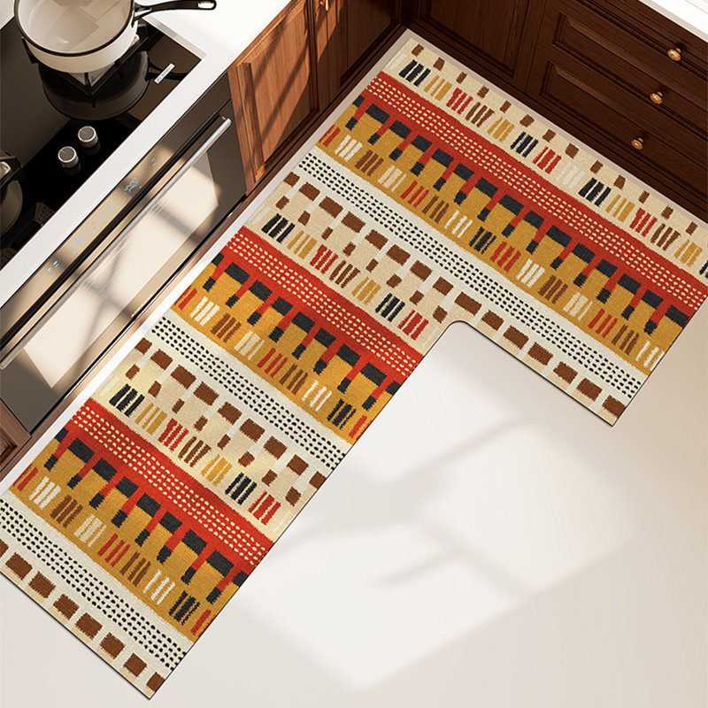 厨房地垫7字型防滑防油可擦免洗地毯垫子防水专用耐脏吸水l型脚垫,居家布艺,厨房地垫,淘宝优惠券,粉丝福利购,淘宝优惠卷