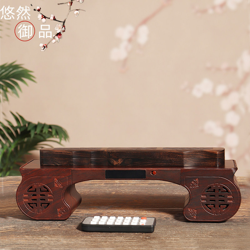 中式古典音乐机茶室茶楼香炉插卡蓝牙音箱古琴播放器桌面摆件礼品