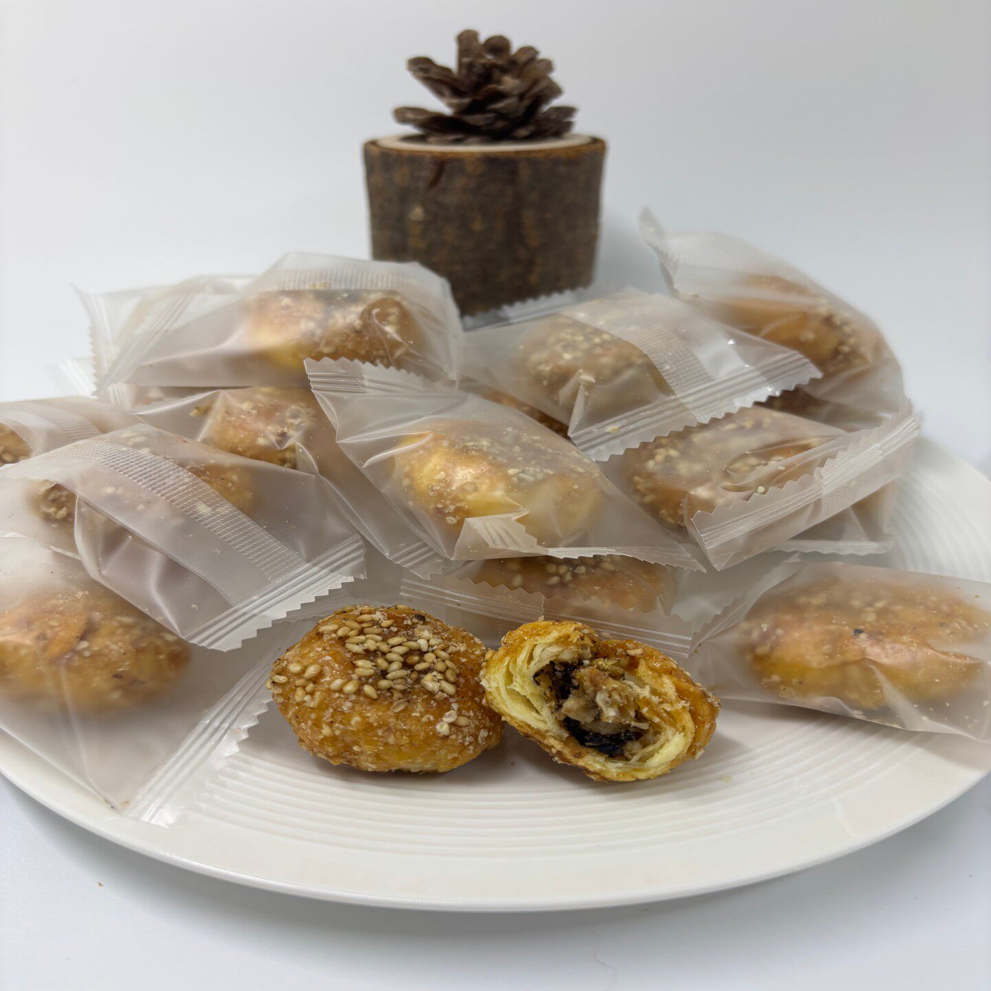 红糖小酥饼义乌梅干菜扣肉烧饼浙江特产小吃零食糕点2斤大桶装