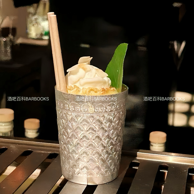 泰国东南亚云南风格金属锡杯浮雕创意复古鸡尾酒杯小众咖啡杯水杯