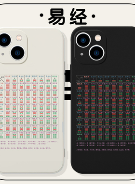 64卦易经手机壳苹果16pro华为pura70太极iPhone15Promax小米14八卦vivo道家OPPO周边13道文化12玄学x国风适用