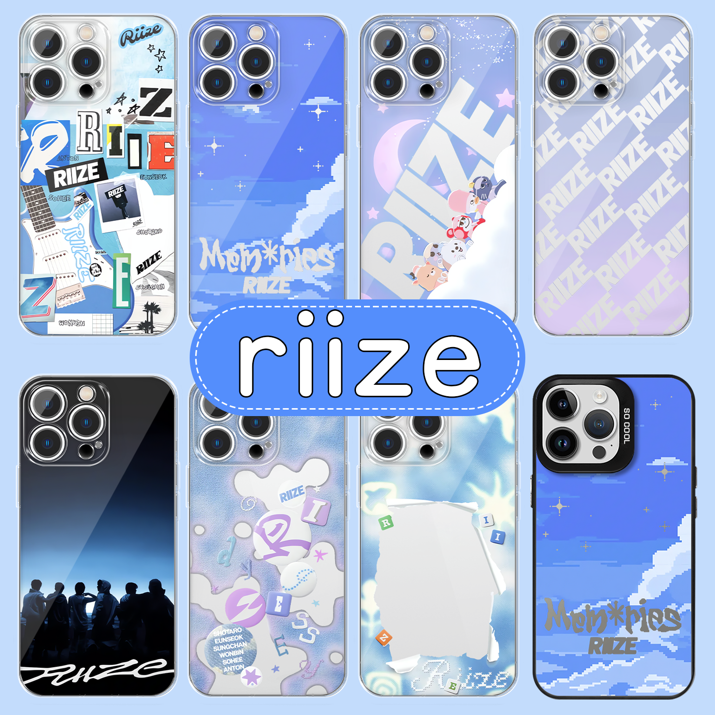 riize手机壳联名周边高透软壳