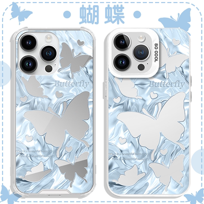 镜面蝴蝶高级感防摔镜面