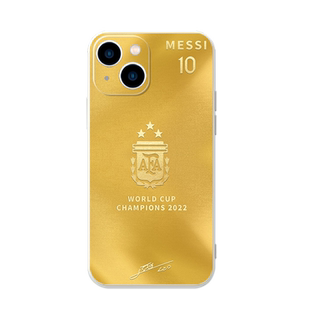 梅西手机壳苹果13适用华为mate40pro黄金iphone14promax金色50vivo同款OPPO小米12三星阿根廷11夺冠国家队p金
