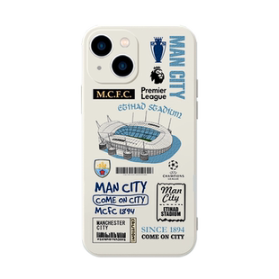 曼城三冠王手机壳苹果14华为mate40欧冠iPhone15promax足球OPPO小米13vivo德布劳内60周边12适用30x哈兰德8xr