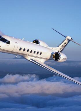 G650飞机模型民航客机仿真纪念工艺品航模装饰摆件非合金45cm大号