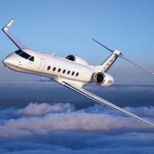 G650飞机模型民航客机仿真纪念工艺品航模装饰摆件非合金45cm大号