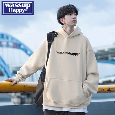wassuphappy潮流百搭卫衣男款