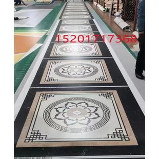 电梯轿厢地垫PVC电梯地板地胶定制logo图案仿大理石耐磨防水地垫