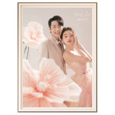 相框挂墙定制照片加打印婚纱照冲洗结婚照片做成画框情侣相册装裱
