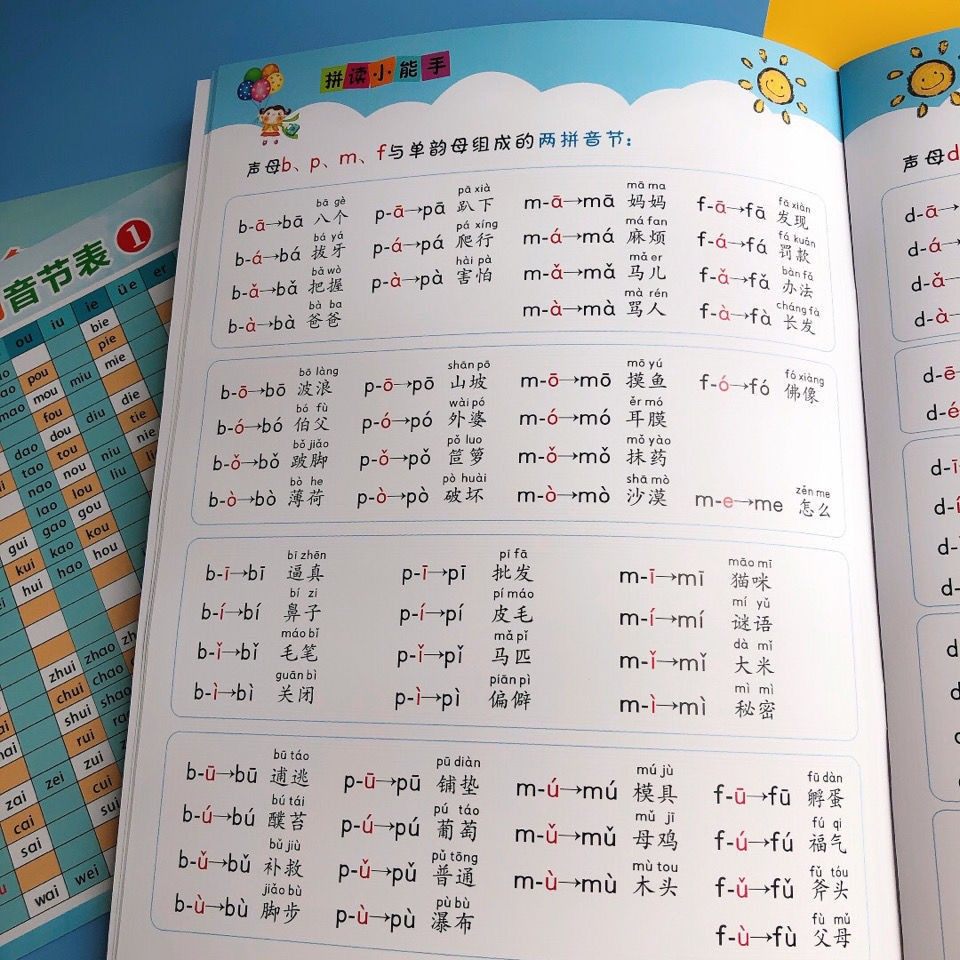 拼读小能手学拼音神器一年级学拼音拼读训练我是练习册汉字笔画表学习拼音练习有声扫码跟读拼读幼小衔接拼音训练练习神器幼儿大班
