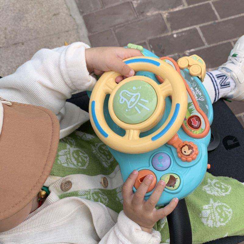 婴儿智力开发早教玩具彷真驾驶方向盘婴儿车挂件汽车副驾驶方向盘