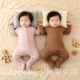 KIKOBABY婴儿斜开襟单排扣包脚连体衣新生宝宝连身衣爬服newborn