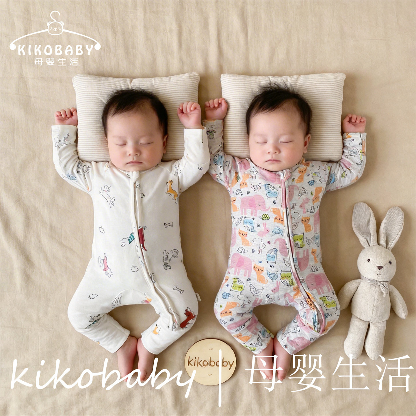 新生婴儿夏季薄款空调房竹纤维可包手脚可露手脚哈衣连体衣外爬服