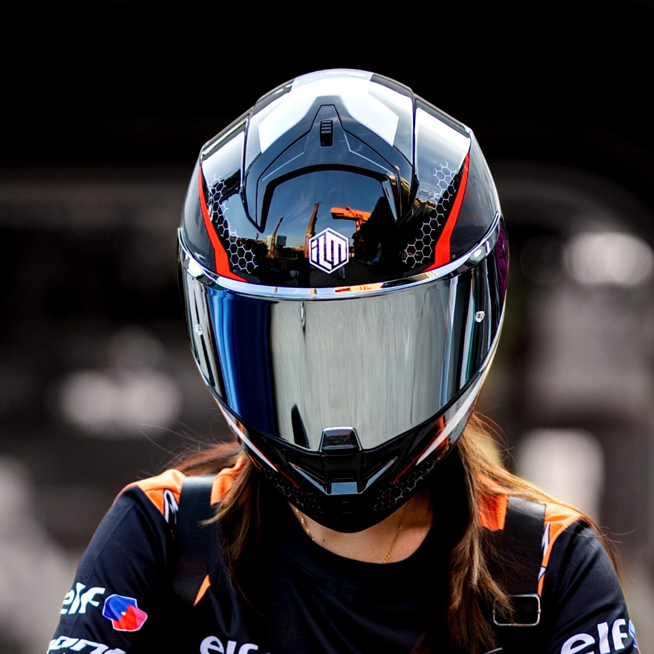 ILM摩托车头盔男全盔机车头盔女摩托车大尾翼仿赛头盔四季通用