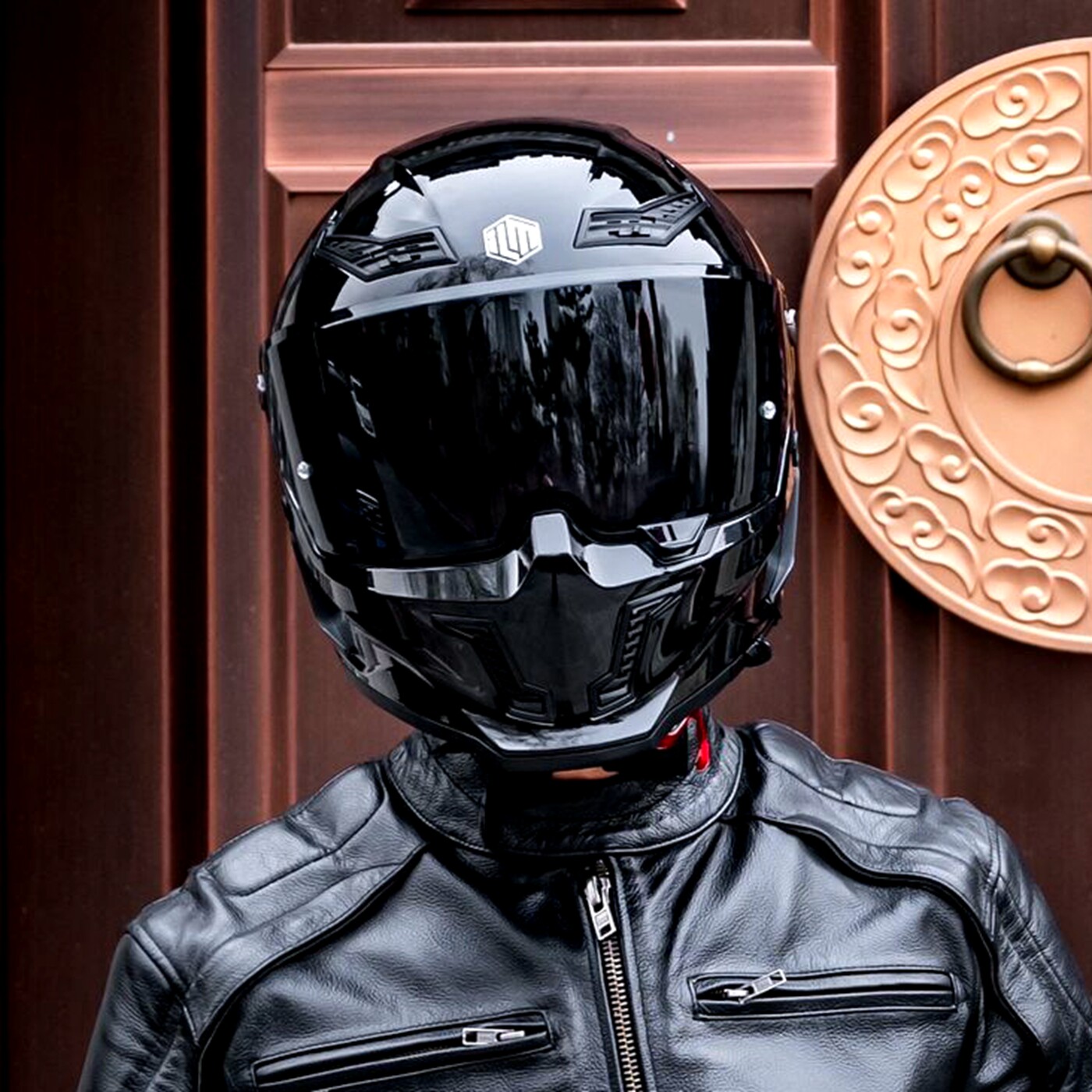 ILM摩托车头盔男士复古巡航头盔机车全盔拉力盔女夏防雾四季MF509