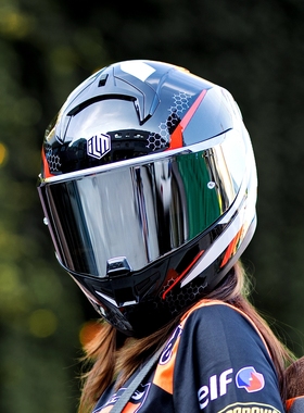 ILM摩托车头盔男全盔机车头盔女摩托车大尾翼仿赛头盔四季通用