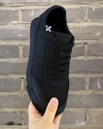单鞋广州男士早春季新品高奢休闲科技布拼皮低帮时尚运动鞋7839-7