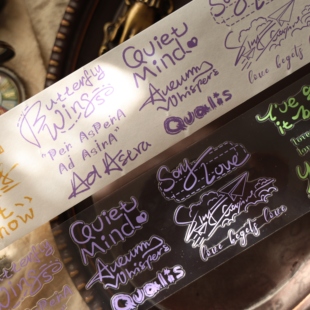 壹洱文创新品切模【轻复古文字】和纸胶带字素手账PET轻复古素材