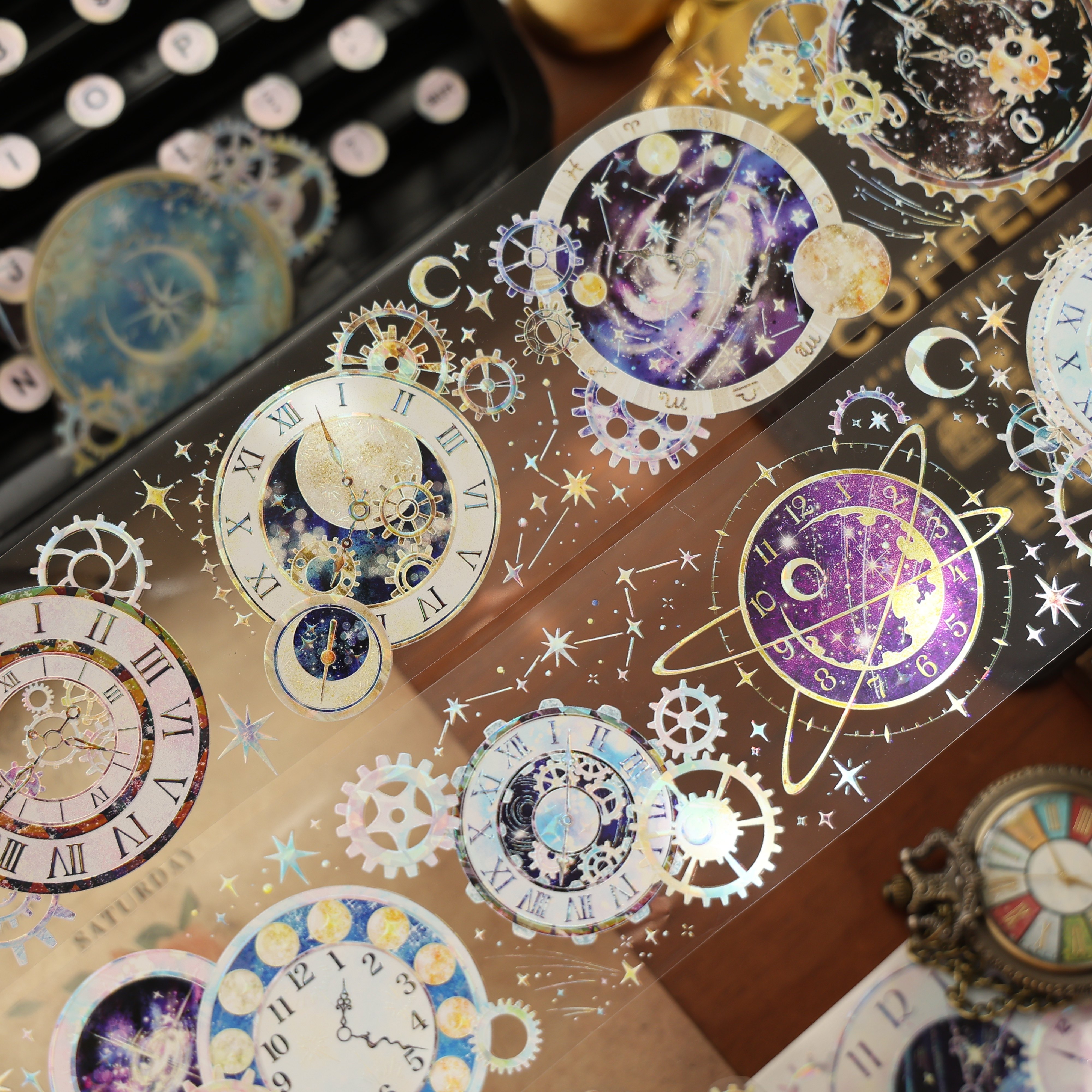 壹洱文创第16期新品现货【钟表齿轮】和纸胶带贝壳光手账PET星空,文具电教/文化用品/商务用品,和纸胶带,淘宝优惠券,粉丝福利购,淘宝优惠卷