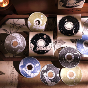 壹洱原创手帐【唱片印章】全枫木升级版红橡胶印章高性价比打底