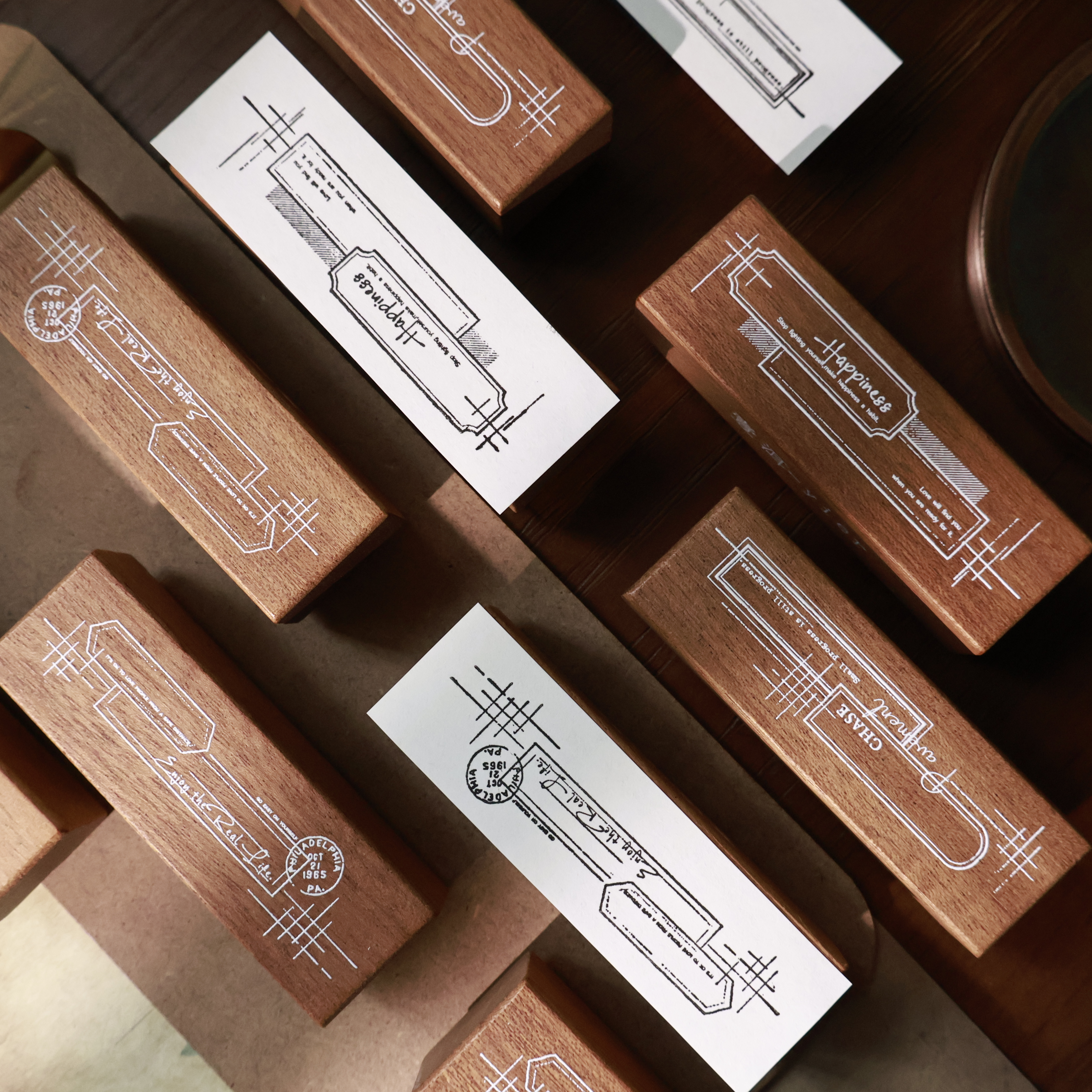 沙比利打底手账印章红橡胶