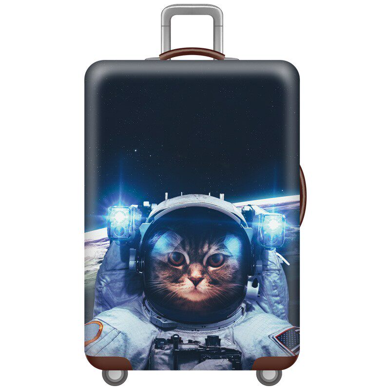 太空猫弹力箱套拉杆箱旅行旅游登机行李皮箱保护罩防尘袋耐磨加厚