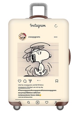 黄色INS史努比弹力箱套拉杆箱旅行旅游登机行李皮箱保护罩防尘袋