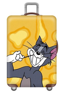 黄色汤姆弹力箱套拉杆箱旅行旅游登机行李皮箱保护罩防尘袋子耐磨