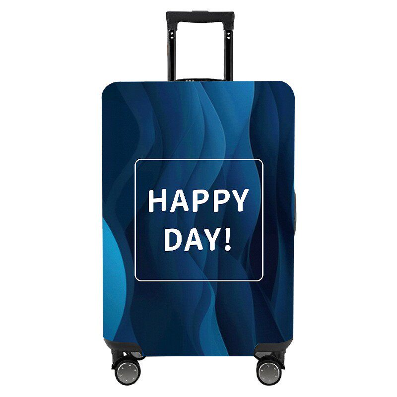 蓝色波纹弹力箱套拉杆箱旅行旅游登机行李皮箱保护罩防尘袋子耐磨